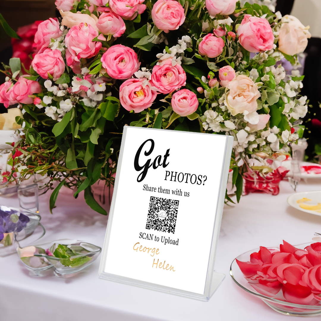 Online QR code photo gallery